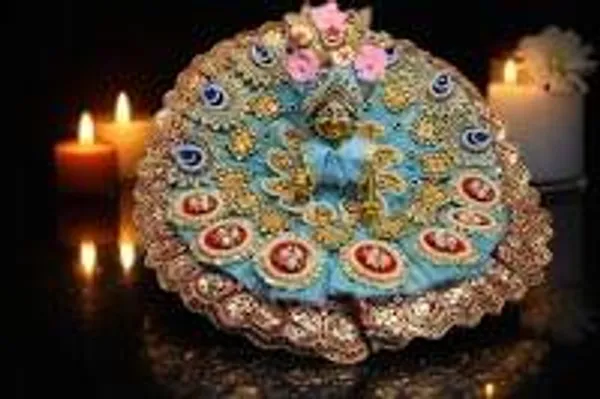 Shri_Thakurji_Firozi_Morkamal_Shringar_Poshak_With_Safa_Shringar_Poshak_With_Safa_Heavy_Handwork_Edition_Laddu_Gopal_Shringar_Krishna_Idol_Vastra_Festival_Dress_For_Laddu_Gopal_Idols_Krishna_Idol_Shringar_Set_Handmade_Laddu_Gopal_Poshak_Janmashtami_Poshak_Set_Stone_Work_Poshak_Festival_Special_Dress_1n_1n_2n_Laddu_Gopal