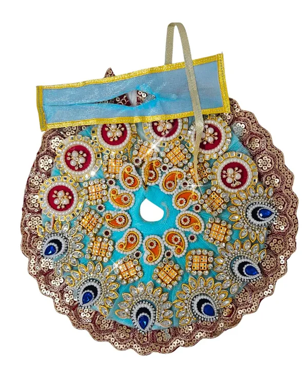 Shri_Thakurji_Firozi_Morkamal_Shringar_Poshak_With_Safa_Shringar_Poshak_With_Safa_Heavy_Handwork_Edition_Laddu_Gopal_Shringar_Krishna_Idol_Vastra_Festival_Dress_For_Laddu_Gopal_Idols_Krishna_Idol_Shringar_Set_Handmade_Laddu_Gopal_Poshak_Janmashtami_Poshak_Set_Stone_Work_Poshak_Festival_Special_Dress_1n_1n_2n_Laddu_Gopal