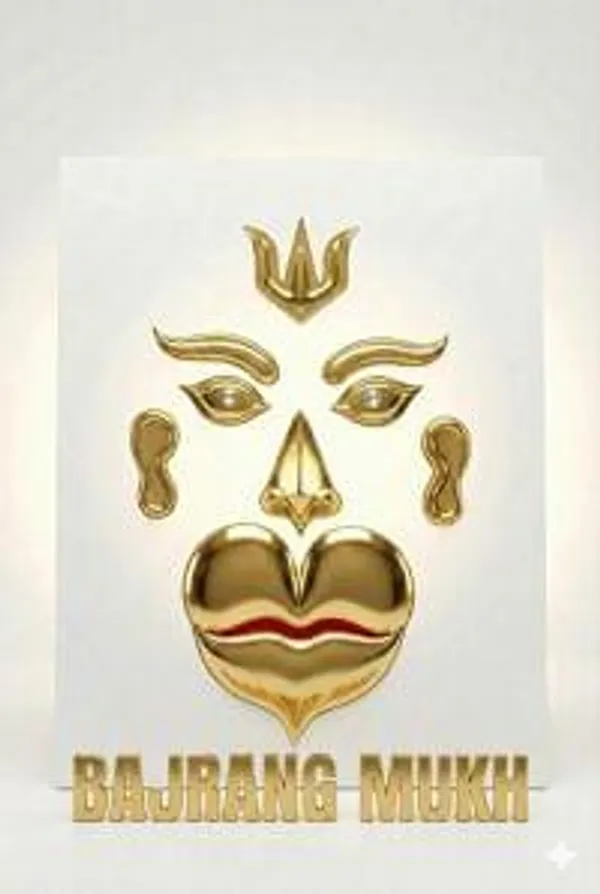 Premium_Bajrang_Mukh_Frame_With_Custom_Name_Plate_Embossed_Hanuman_Face_Wall_Decor_Golden_Finish_Bajrang_Wall_Hanging_For_Home_Temple_Meditation_Spiritual_Gift