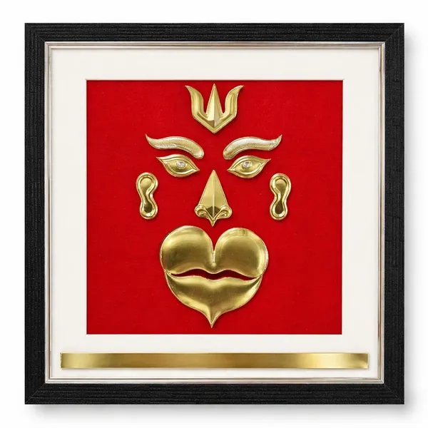 Premium_Bajrang_Mukh_Frame_With_Custom_Name_Plate_Embossed_Hanuman_Face_Wall_Decor_Golden_Finish_Bajrang_Wall_Hanging_For_Home_Temple_Meditation_Spiritual_Gift