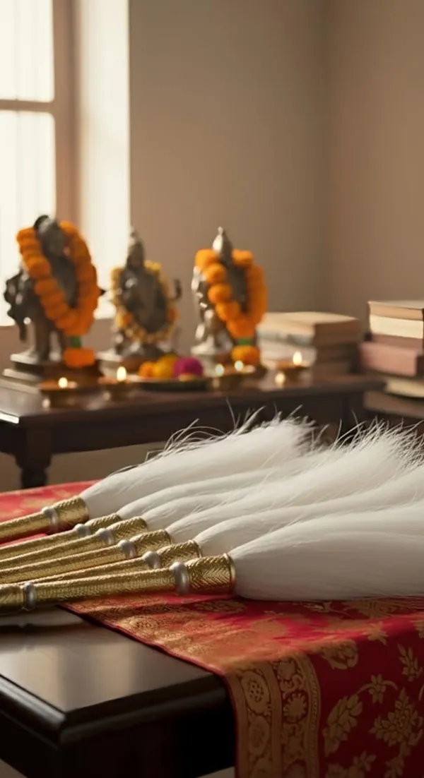 Traditional_Royal_White_Chawar_Chauri_Made_With_Natural_Pant_Fiber_Semi_Yak_Hairs