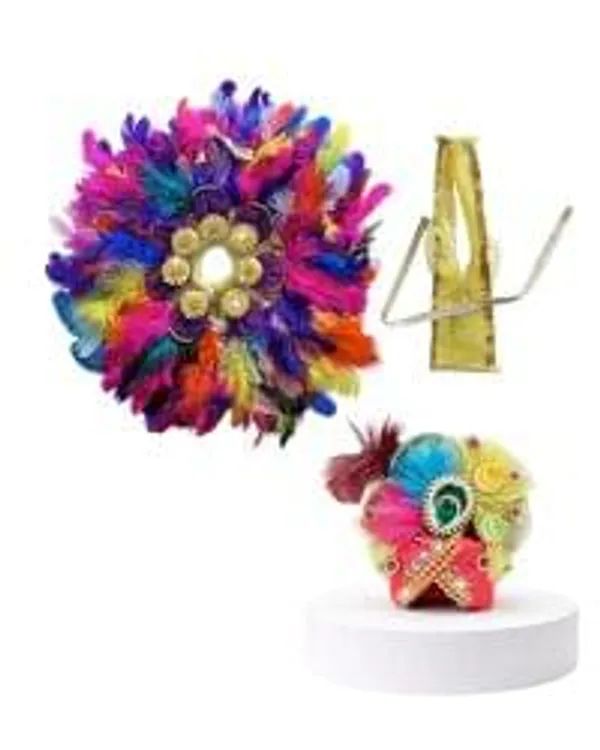 Pachrangi_Pankh_Poshak_Safa_Set_Laddu_Gopal_Feather_Dress_Mor_Pankh_Shringar_Set_Laddu_Gopal_Safa_Set_Krishna_Ji_Dress_Multicolor_Poshak_For_Bal_Gopal_Laddu_Gopal_Shringar_Peacock_Feather_Poshak_Set_Puja_Shringar_Articlrs_Janmashtami_Festival_Special_Dress_1n_1n_2n_Laddu_Gopal
