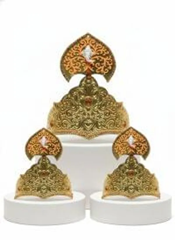 3d_Ganpati_Swarnamani_Mukut_Crown_Shringar_Jewellery_Accessories_Laddu_Gopal_Accessories_Festivals_Decor_Puja_Articles_Crown_For_All_Deity_Idols_Shringar_Available_In_Multiple_Sizes_And_Colours_From_Small_To_Large_10_10_Green