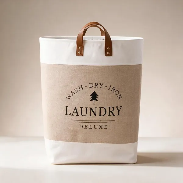 Linen_Fabric_Modern_Printed_Laundry_Hamper