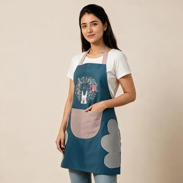 Pvc_Floral_Print_Kitchen_Cooking_Apron
