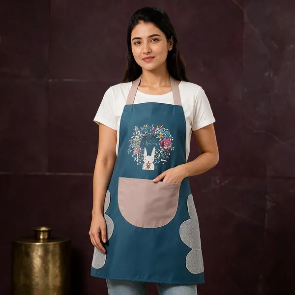 Pvc_Floral_Print_Kitchen_Cooking_Apron