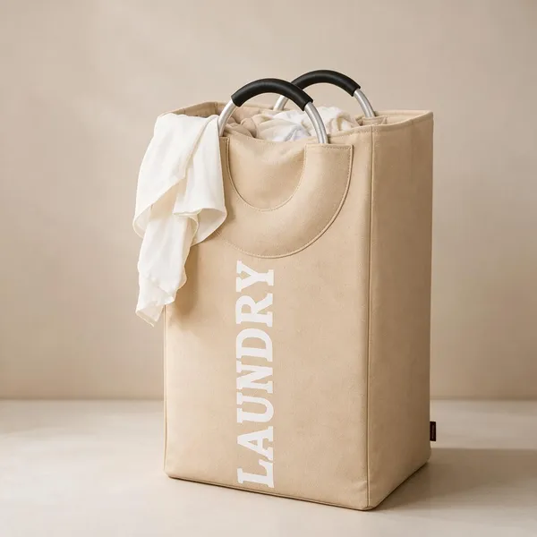 Linen_Fabric_Utility_Print_Laundry_Basket