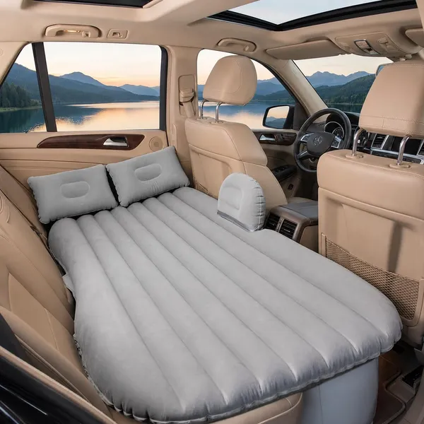 Gray_Inflatable_Car_Back_Seat_Mattress_With_Pillows