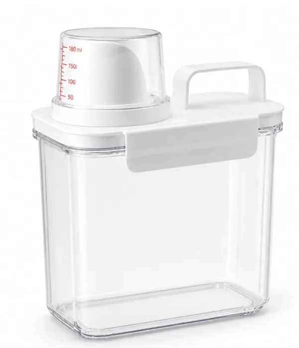 Plastic_Transparent_Grain_Storage_Container_With_Measuring_Cups_(1_UNIT)