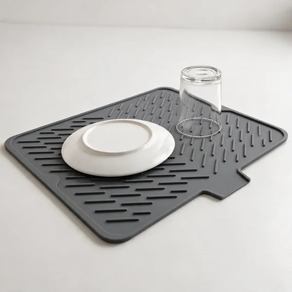 Silicone_Grey_Ribbed_Dish_Drying_Mat