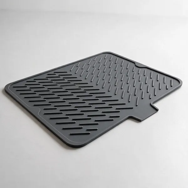 Silicone_Grey_Ribbed_Dish_Drying_Mat
