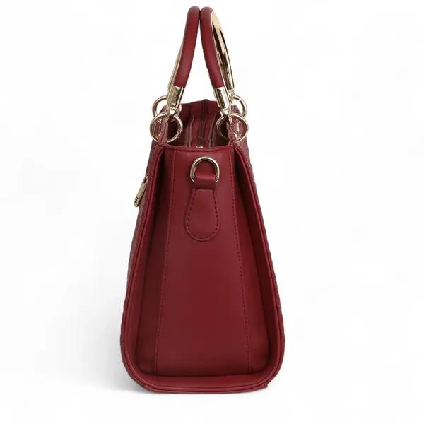 Exotic_Stitching_Quilted_Design_Pattern_Handbag_Maroon