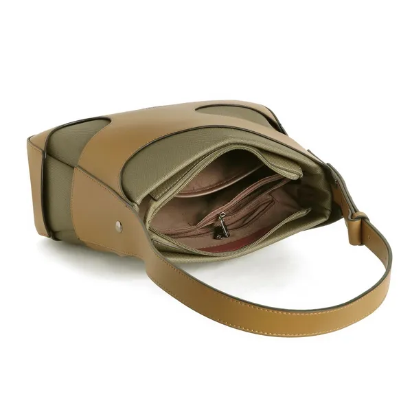 Exotic_Elegance_Texture_Charm_Hand_Bag_For_Women_Khaki
