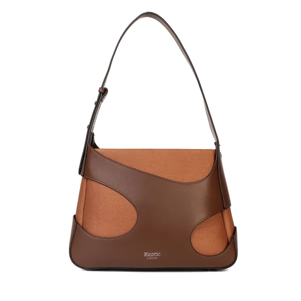 Exotic_Elegance_Texture_Charm_Hand_Bag_For_Women_Brown