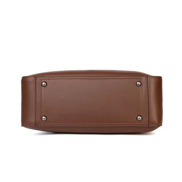 Exotic_Elegance_Texture_Charm_Hand_Bag_For_Women_Brown