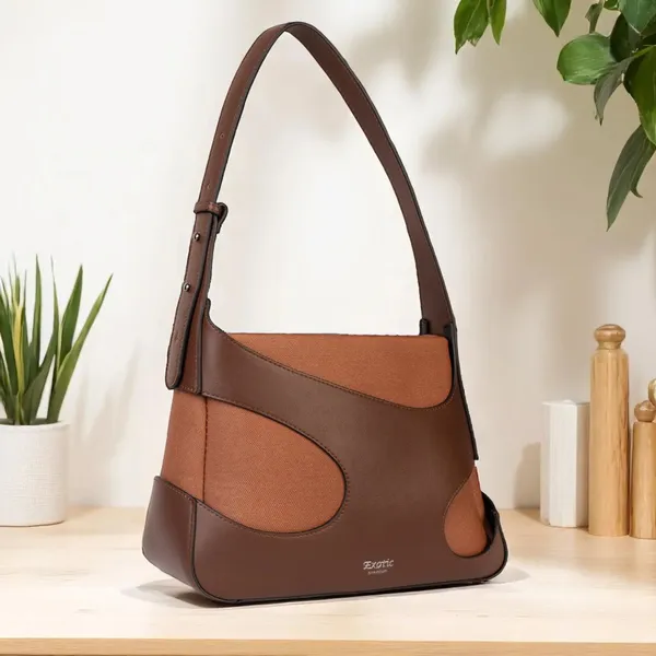 Exotic_Elegance_Texture_Charm_Hand_Bag_For_Women_Brown