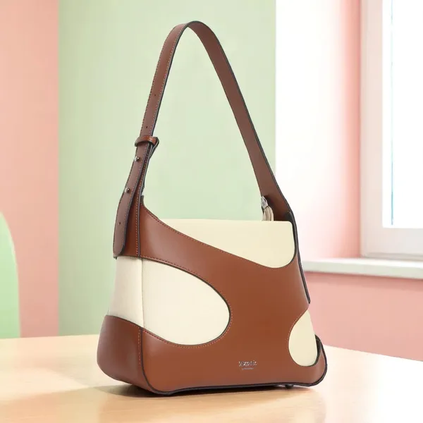 Exotic_Elegance_Texture_Charm_Hand_Bag_For_Women_Beige