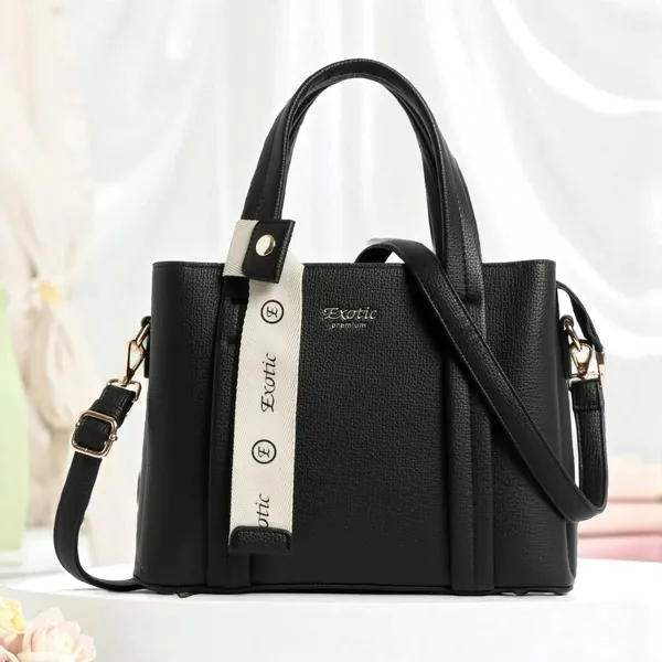 Exotic_Structured_Mini_Tote_Black