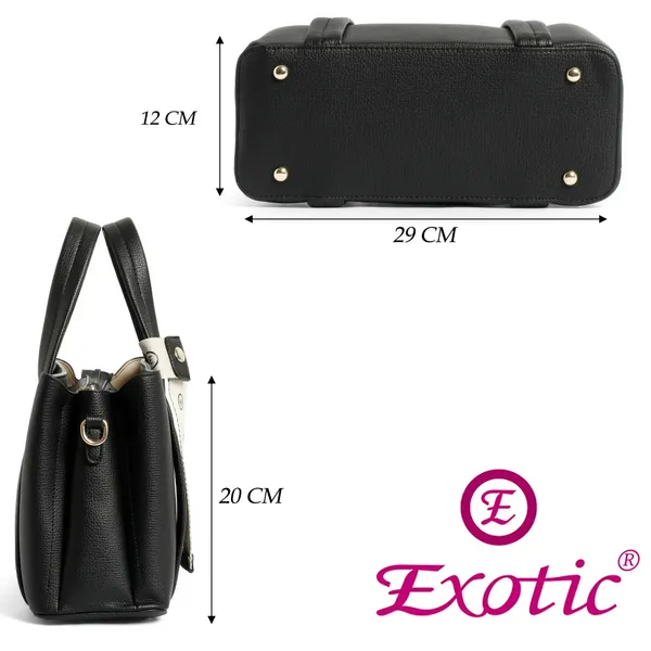 Exotic_Structured_Mini_Tote_Black