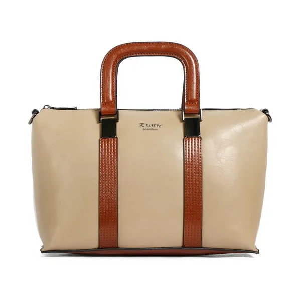 Exotic_Solid_Pattern_Elegance_Hand_Bag_Khaki