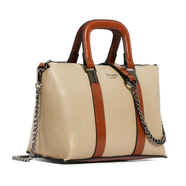 Exotic_Solid_Pattern_Elegance_Hand_Bag_Khaki