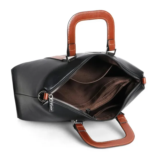 Exotic_Solid_Pattern_Elegance_Hand_Bag_Black