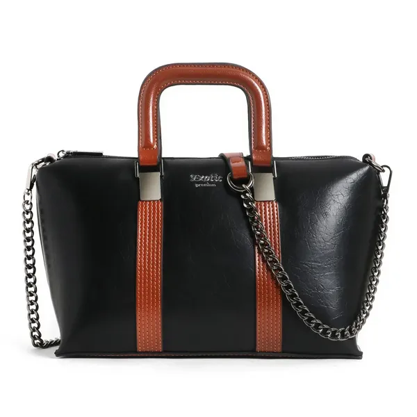 Exotic_Solid_Pattern_Elegance_Hand_Bag_Black