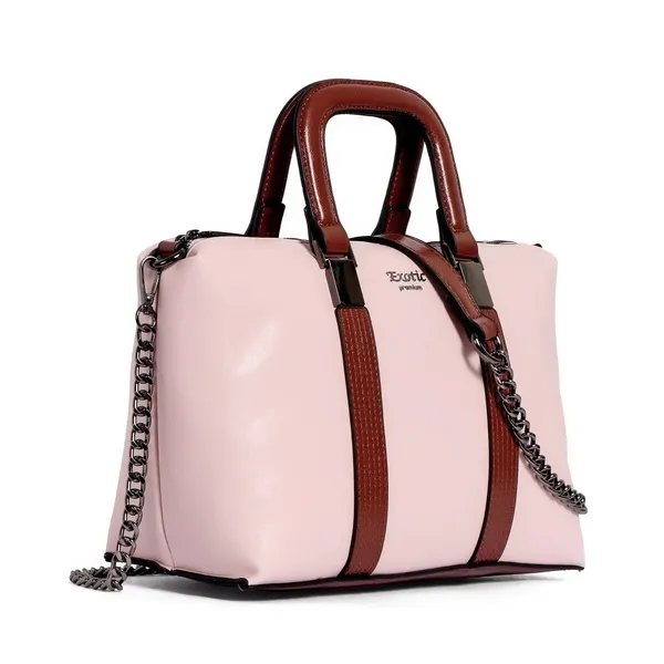 Exotic_Solid_Pattern_Elegance_Hand_Bag_Pink