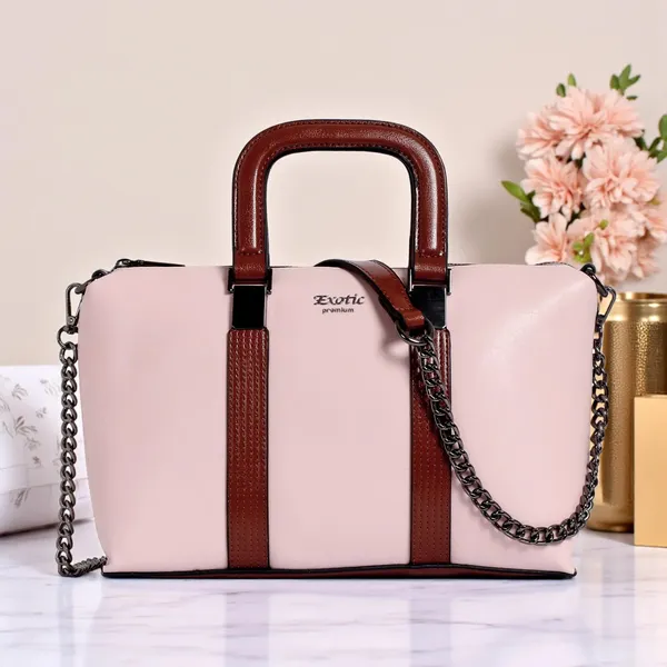 Exotic_Solid_Pattern_Elegance_Hand_Bag_Pink