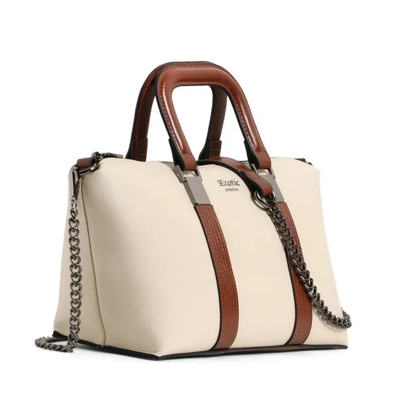 Exotic_Solid_Pattern_Elegance_Hand_Bag_Beige