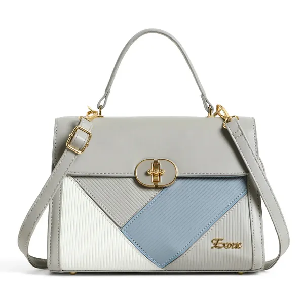 Exotic_Elegant_Tri_Tone_Structured_Handbag_Grey