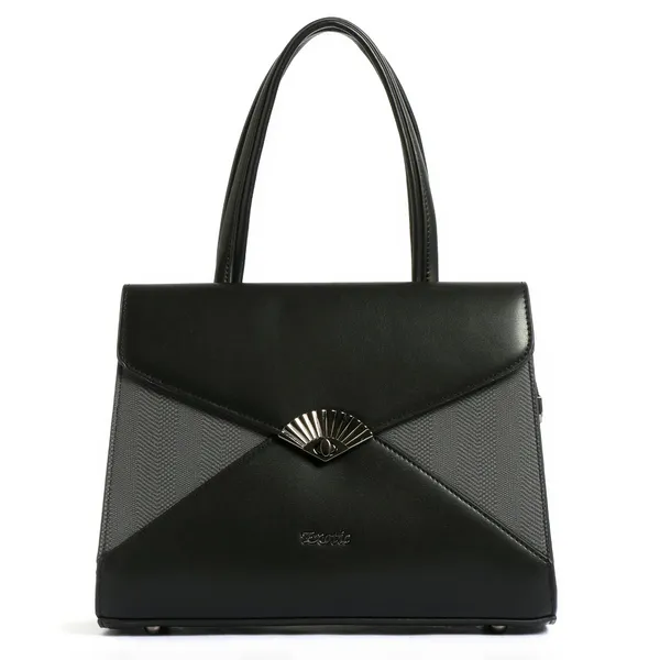 Exotic_Elegance_Textured_Envelope_Style_Handbag_Black