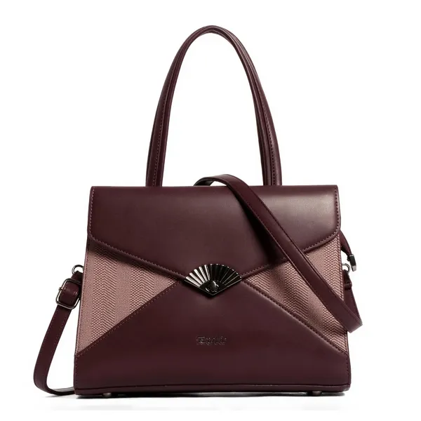 Exotic_Elegance_Textured_Envelope_Style_Handbag_Wine_Red