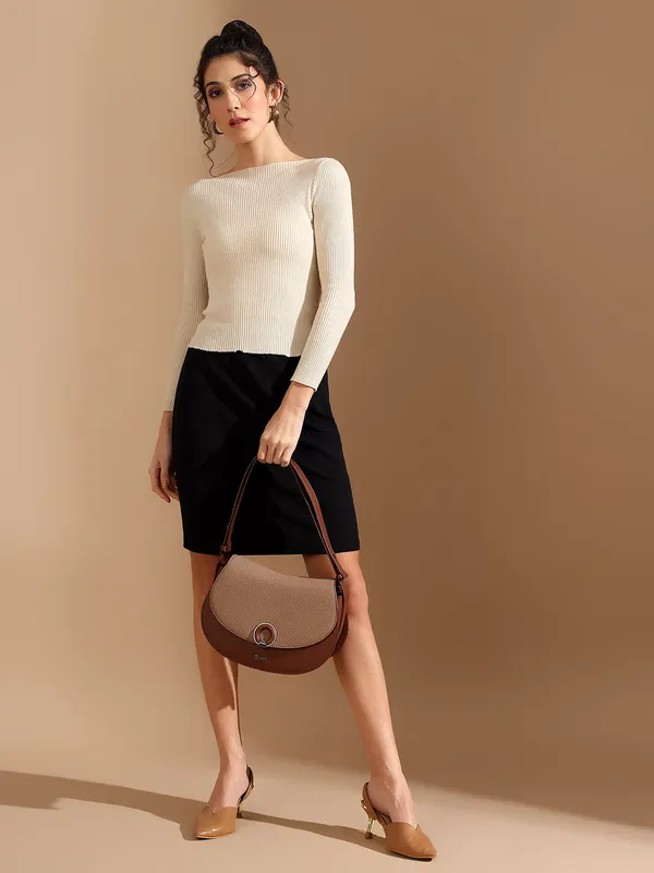Exotic_Simone_Textured_Saddle_Bag_Brown