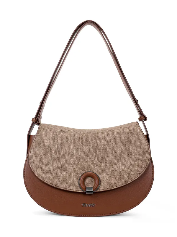 Exotic_Simone_Textured_Saddle_Bag_Brown