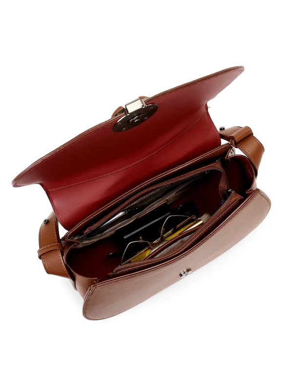 Exotic_Simone_Textured_Saddle_Bag_Brown