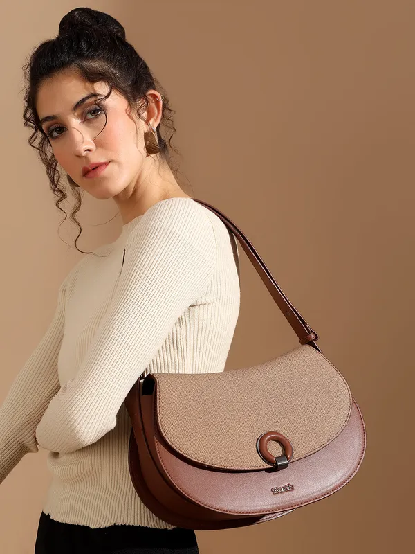 Exotic_Simone_Textured_Saddle_Bag_Brown