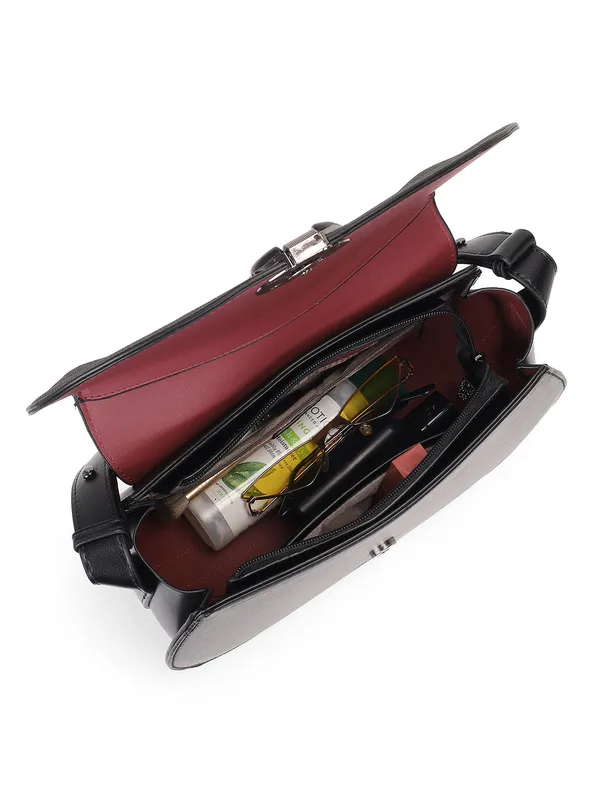 Exotic_Simone_Textured_Saddle_Bag_Black
