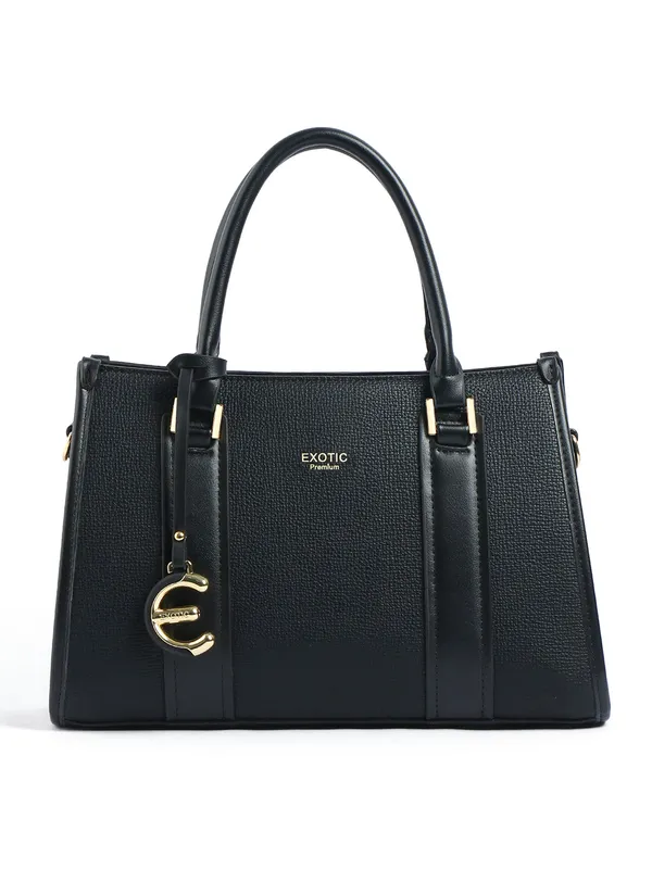 Exotic_Premium_Orlina_Duotone_Structured_Handbag_Black_Black