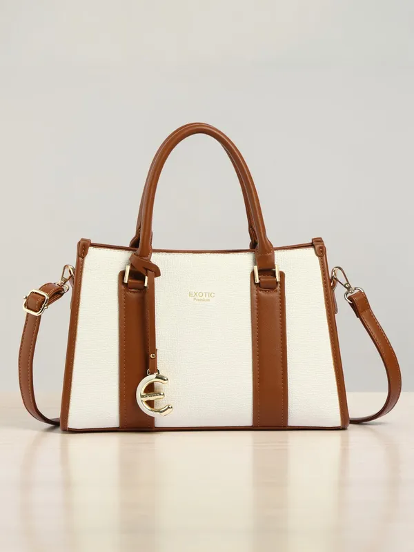 Exotic_Premium_Orlina_Duotone_Structured_Handbag_White_White