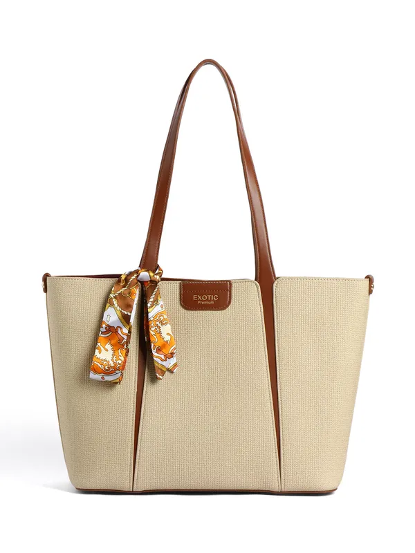 Exotic_Premium_Serelle_Weave_Structured_Tote_Bag_Beige_Beige