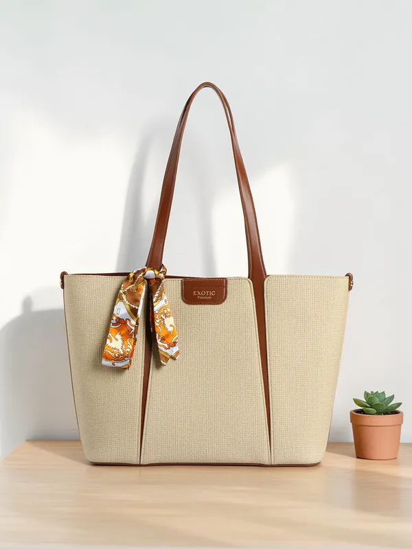 Exotic_Premium_Serelle_Weave_Structured_Tote_Bag_Beige_Beige