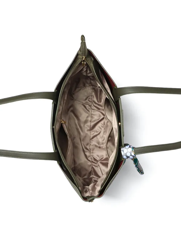 Exotic_Premium_Serelle_Weave_Structured_Tote_Bag_Green_Green