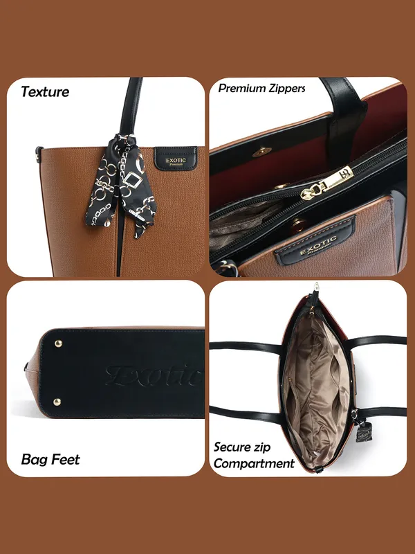 Exotic_Premium_Elvora_Strand_Structured_Tote_Bag_Brown_Brown