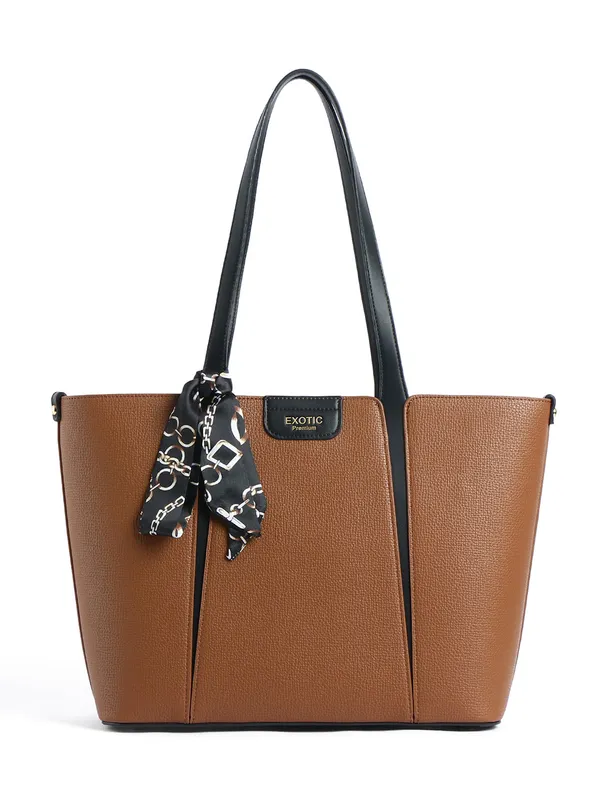 Exotic_Premium_Elvora_Strand_Structured_Tote_Bag_Brown_Brown