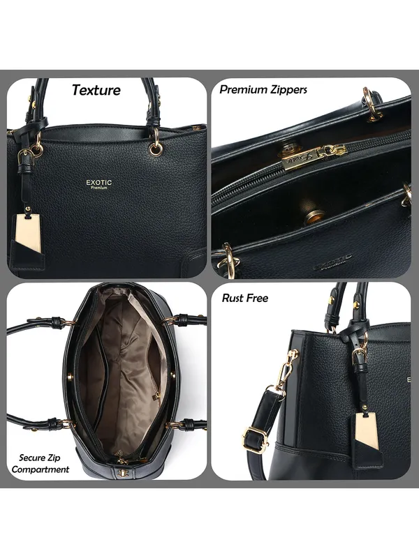 Exotic_Caramel_Edge_Structured_Handbag_Black_Black
