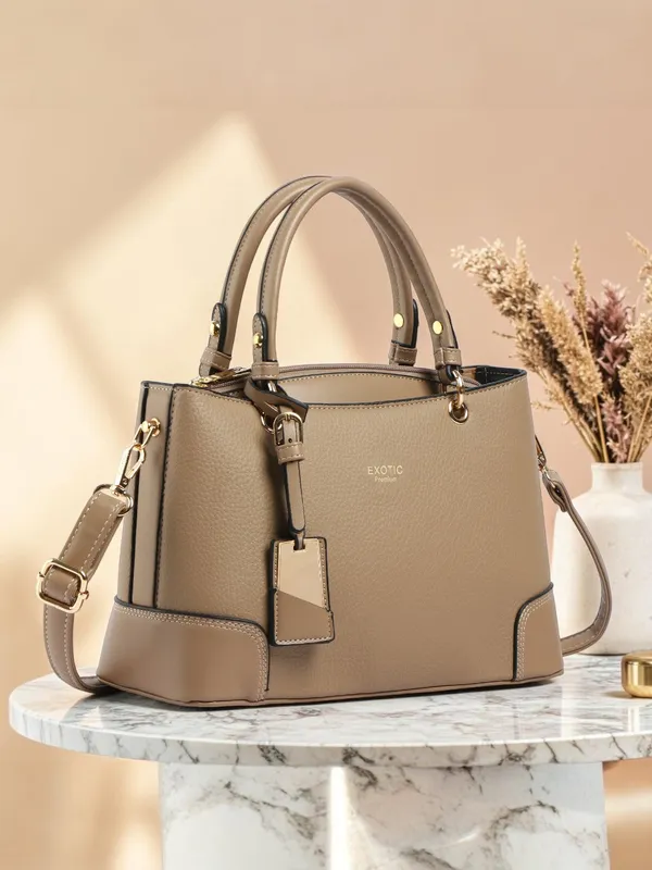 Exotic_Caramel_Edge_Structured_Handbag_Apricot_Apricot