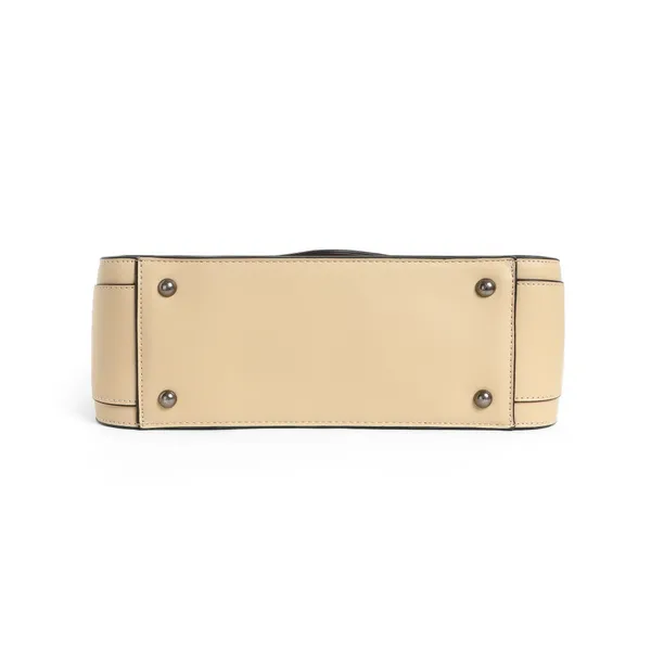 Exotic_Textured_Flap_Closure_Hand_Bag_Beige_Beige