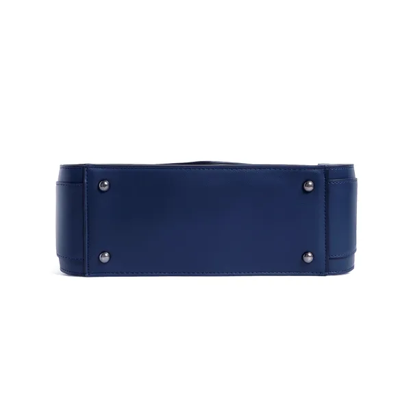 Exotic_Textured_Flap_Closure_Hand_Bag_Blue_Blue