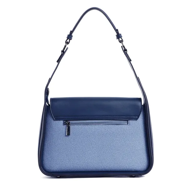 Exotic_Textured_Flap_Closure_Hand_Bag_Blue_Blue
